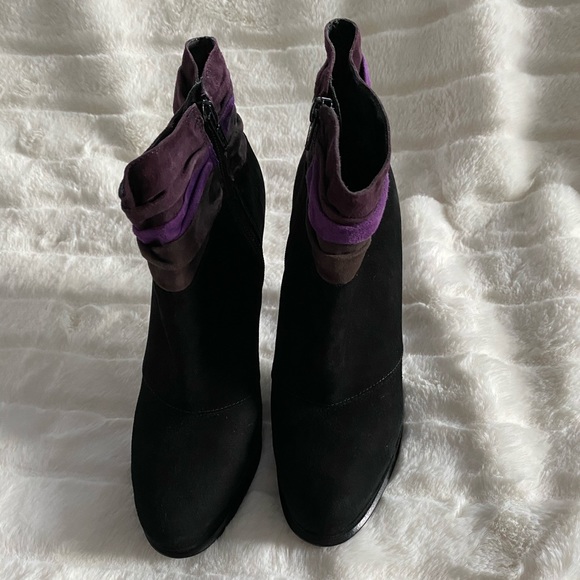 Diane von Furstenberg DVF black high heel boots 8 - Picture 4 of 8